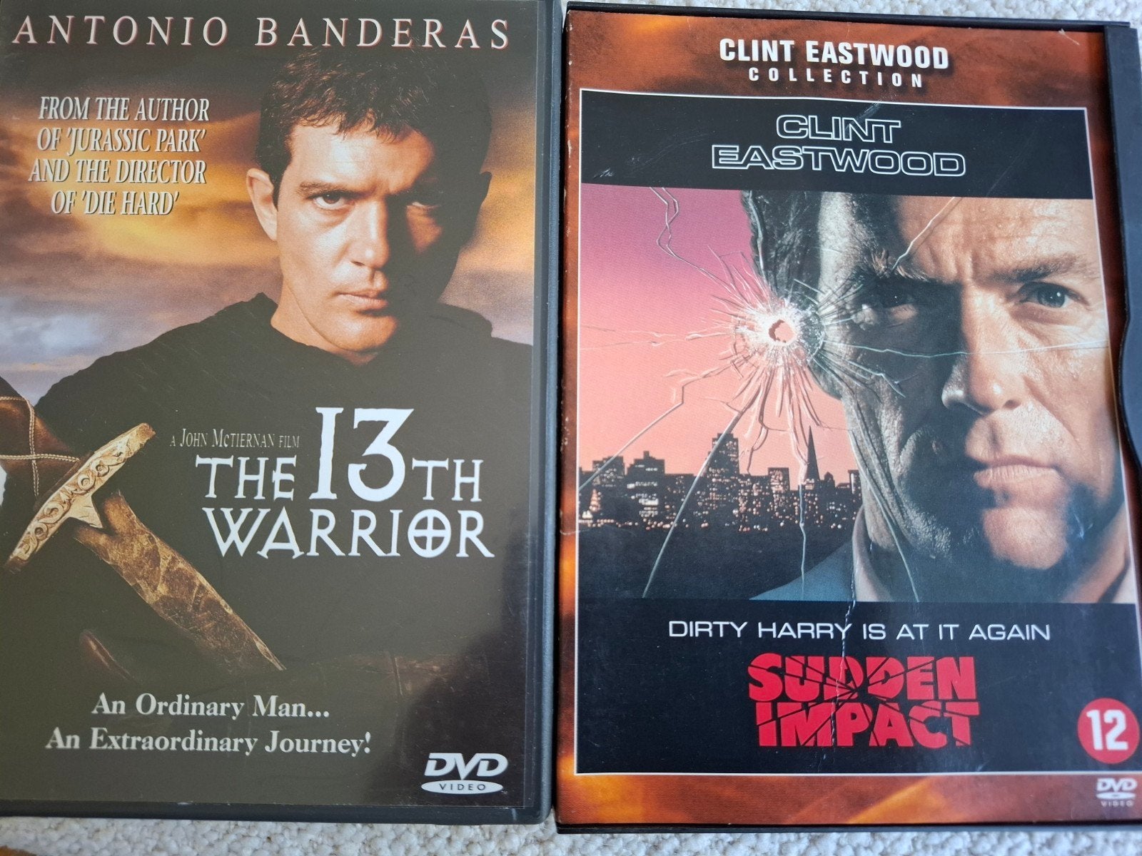 13th warrior en sudden impact   1,00 euro per stuk, Alle leeftijden, Ophalen of Verzenden, Zo goed als nieuw