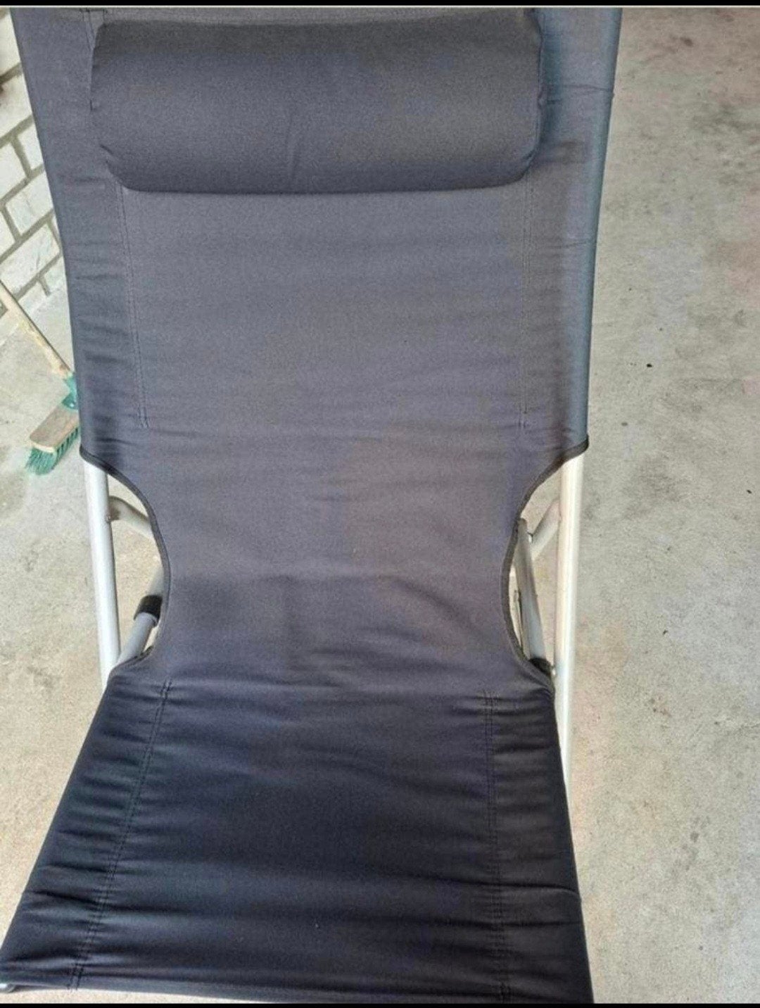 inklapbare relax stoel, Huis en Inrichting, Stoelen, Ophalen, Zo goed als nieuw, Zwart, Eén