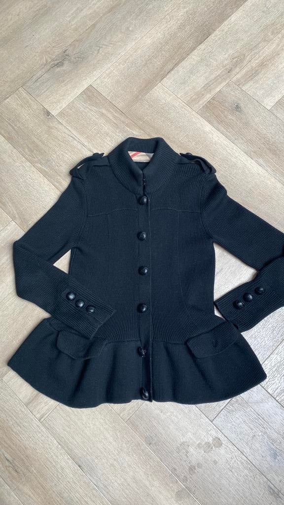 Burbbery Brit wollen vest maat Large zwart, Kleding | Dames, Truien en Vesten, Ophalen of Verzenden, Zo goed als nieuw, Maat 42/44 (L)
