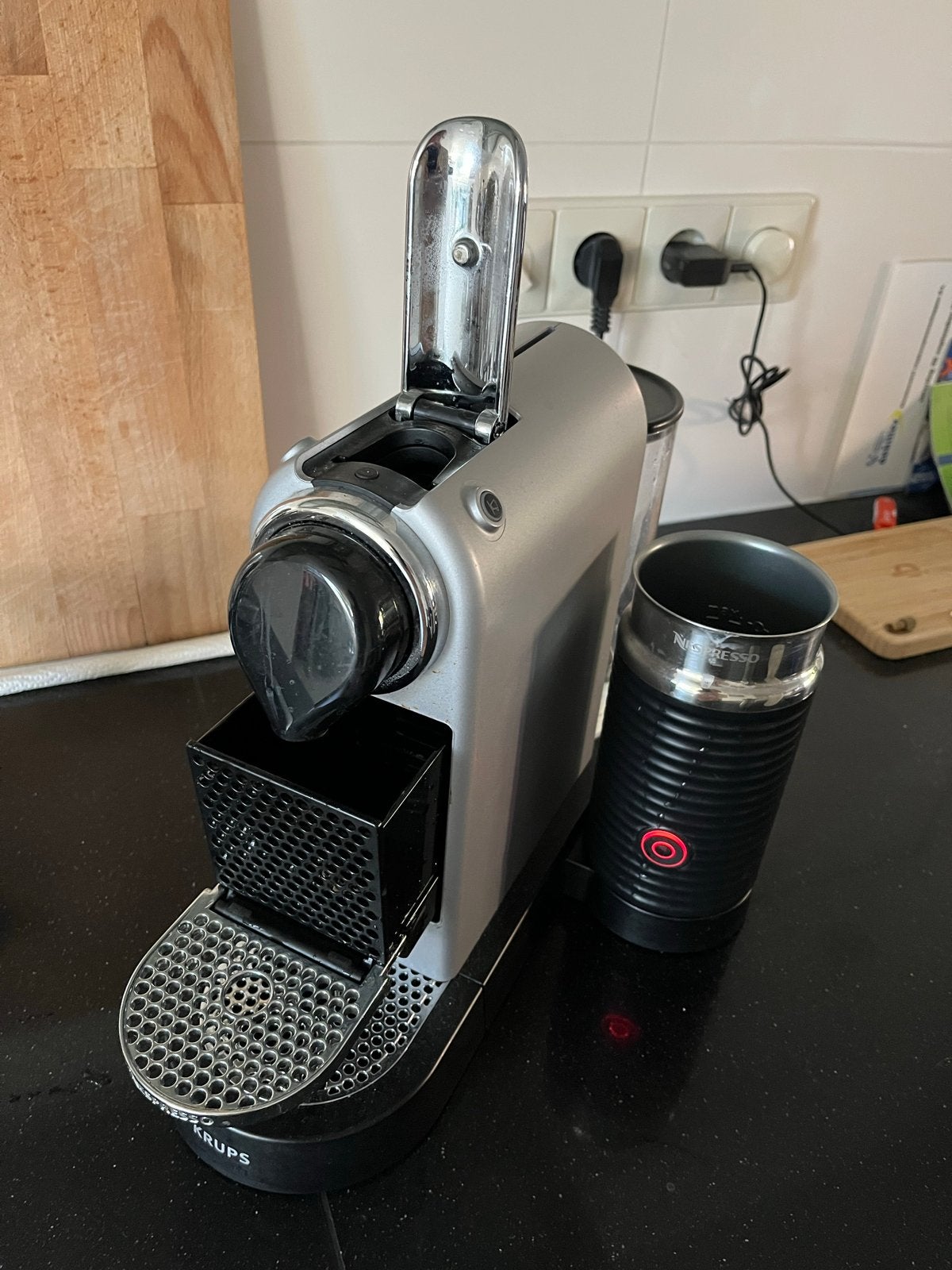 Krups Nespresso CitiZ&Milk XN7615 zilver, Witgoed en Apparatuur, Koffiezetapparaten, Koffiemachine, Ophalen of Verzenden, Zo goed als nieuw