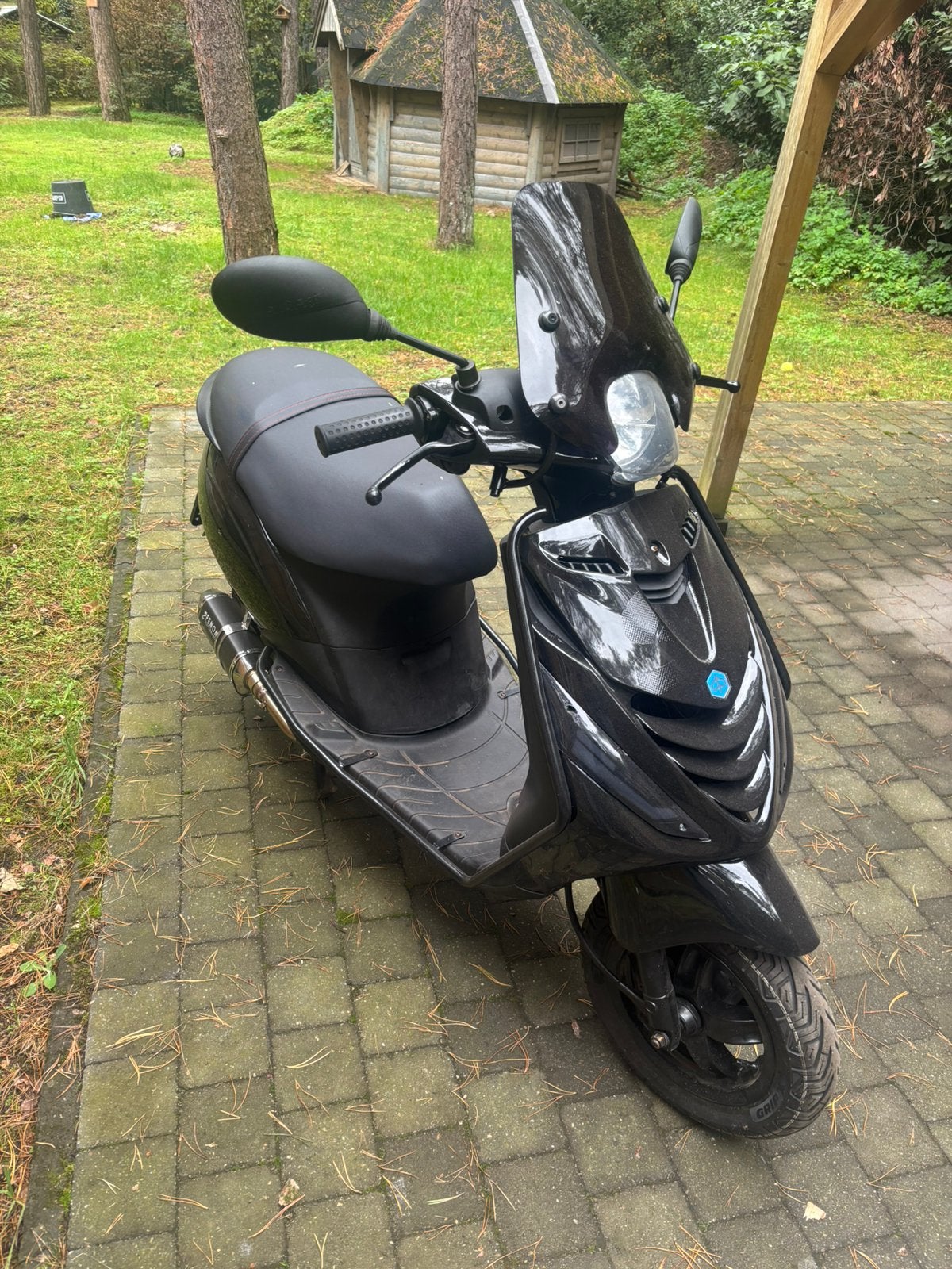 Piaggio ZIP 4t scooter glanzend zwart, Ophalen, Maximaal 45 km/u, Zip, Zo goed als nieuw