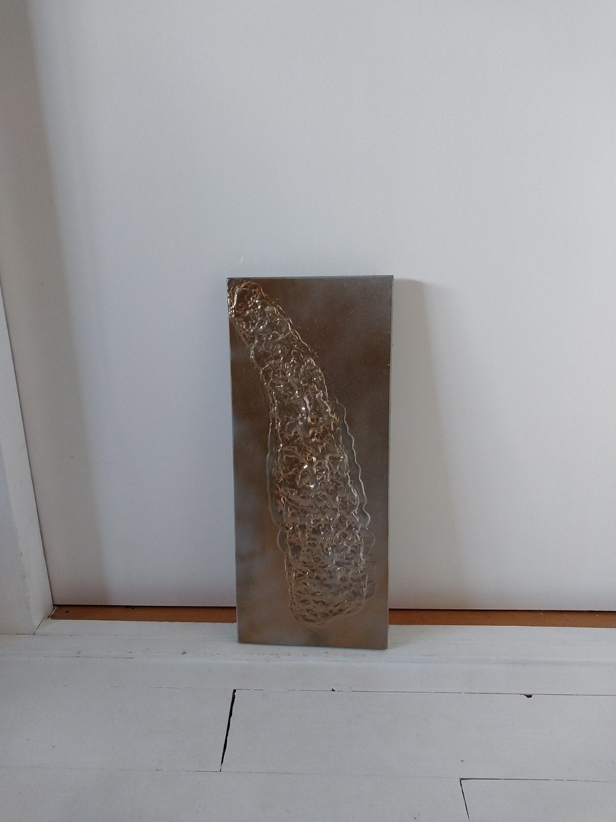 Abstract schilderij met 3D-effect: 'De Gele Maan', Ophalen
