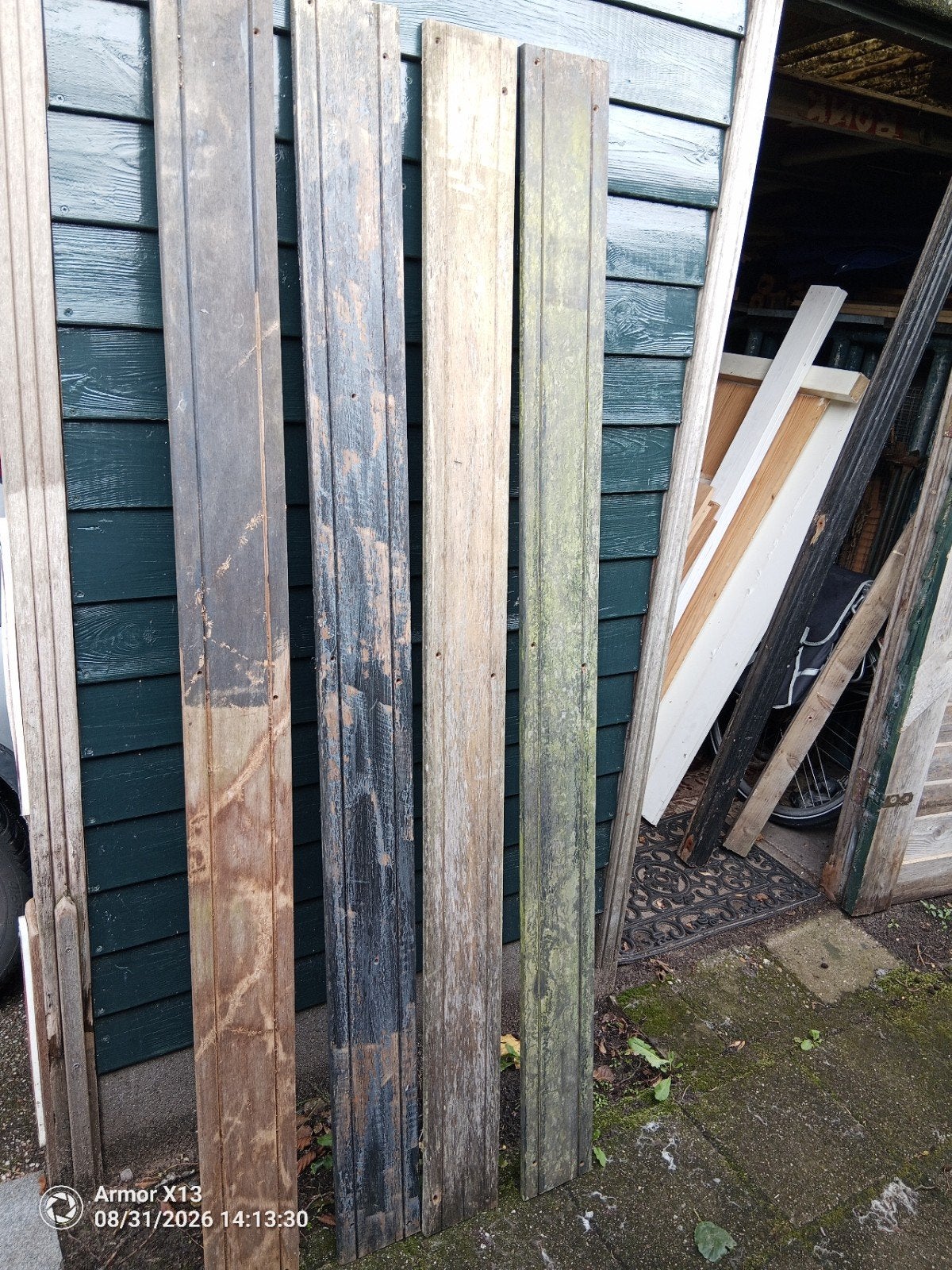 hardhouten schuttingplanken, Tuin en Terras, Palen, Balken en Planken, Ophalen, Gebruikt, 250 cm of meer, Planken