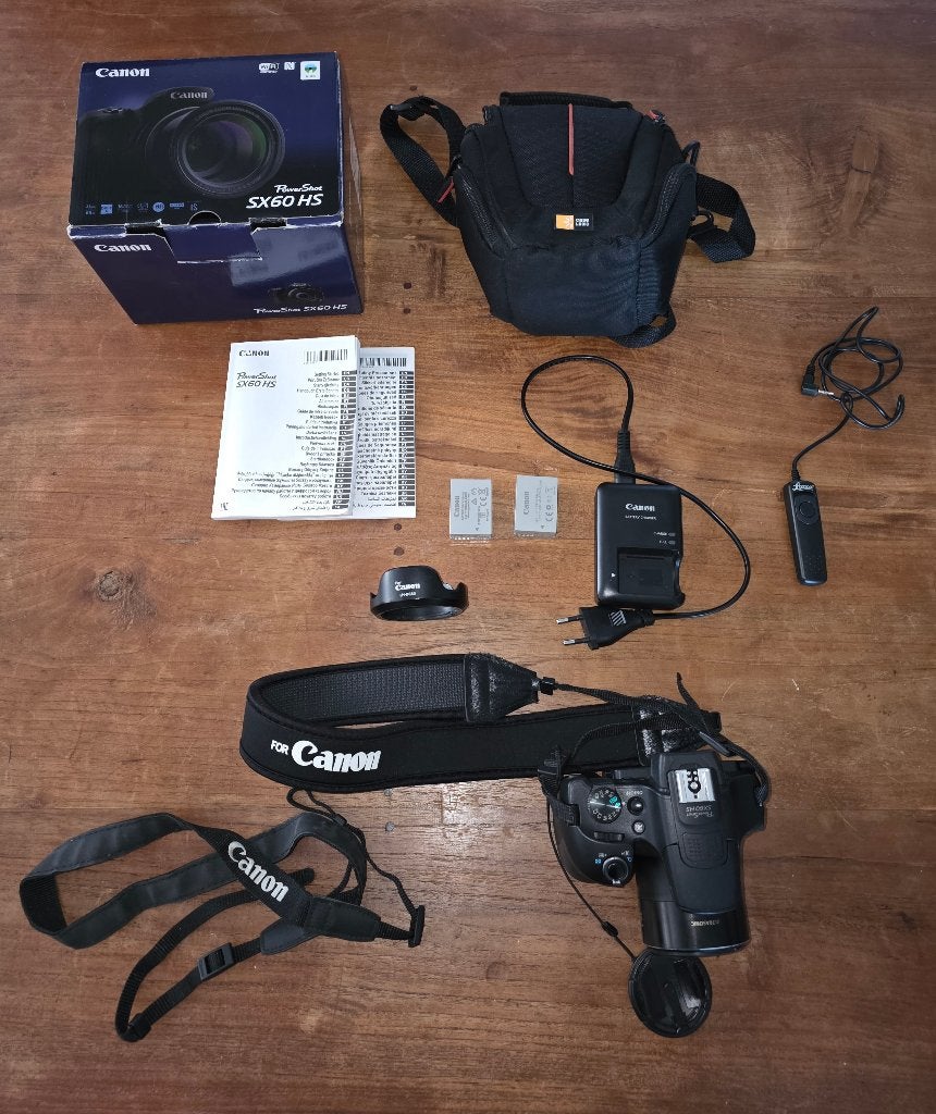 Canon SX60 HS compleet met extra's, Audio, Tv en Foto, Fotocamera's Digitaal, Gebruikt, Canon, 16 megapixels, Compactcamera