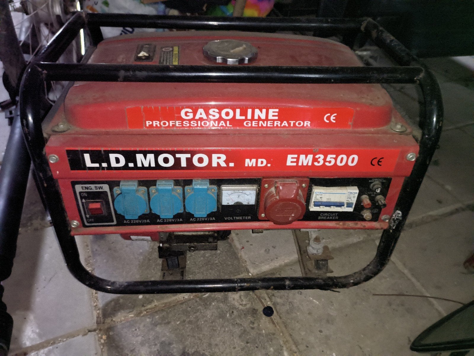 LD Motor MD EM3500 Benzine Aggregaat, Ophalen, Gebruikt, Minder dan 5 kVA, Benzine