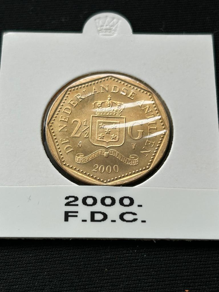 2,5 gulden 2000 Nederlandse Antillen, Verzenden, Nederland, Munten