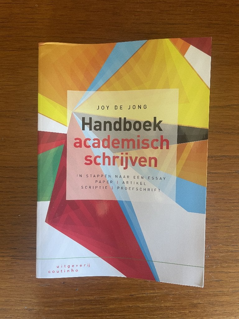 Handboek academisch schrijven, Joy de Jong, Ophalen of Verzenden, Alpha, WO