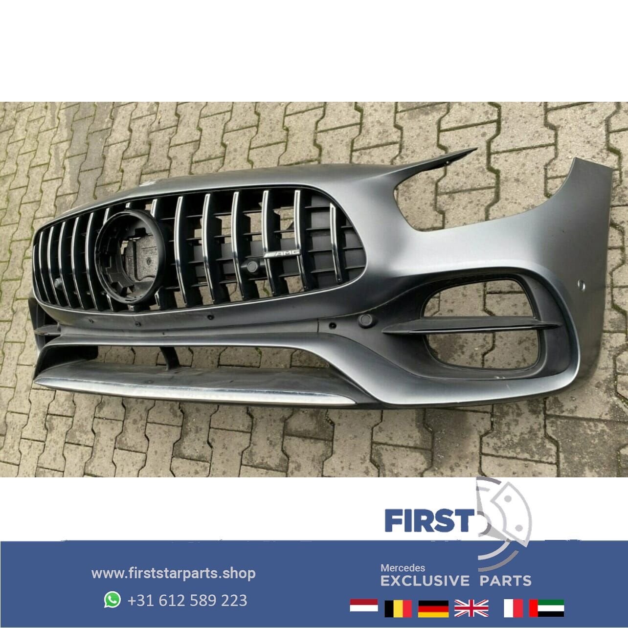W190 GT - R AMG FACELIFT VOORBUMPER COMPLEET A1908858500 GTR, Gebruikt, -, Voor, Ophalen of Verzenden