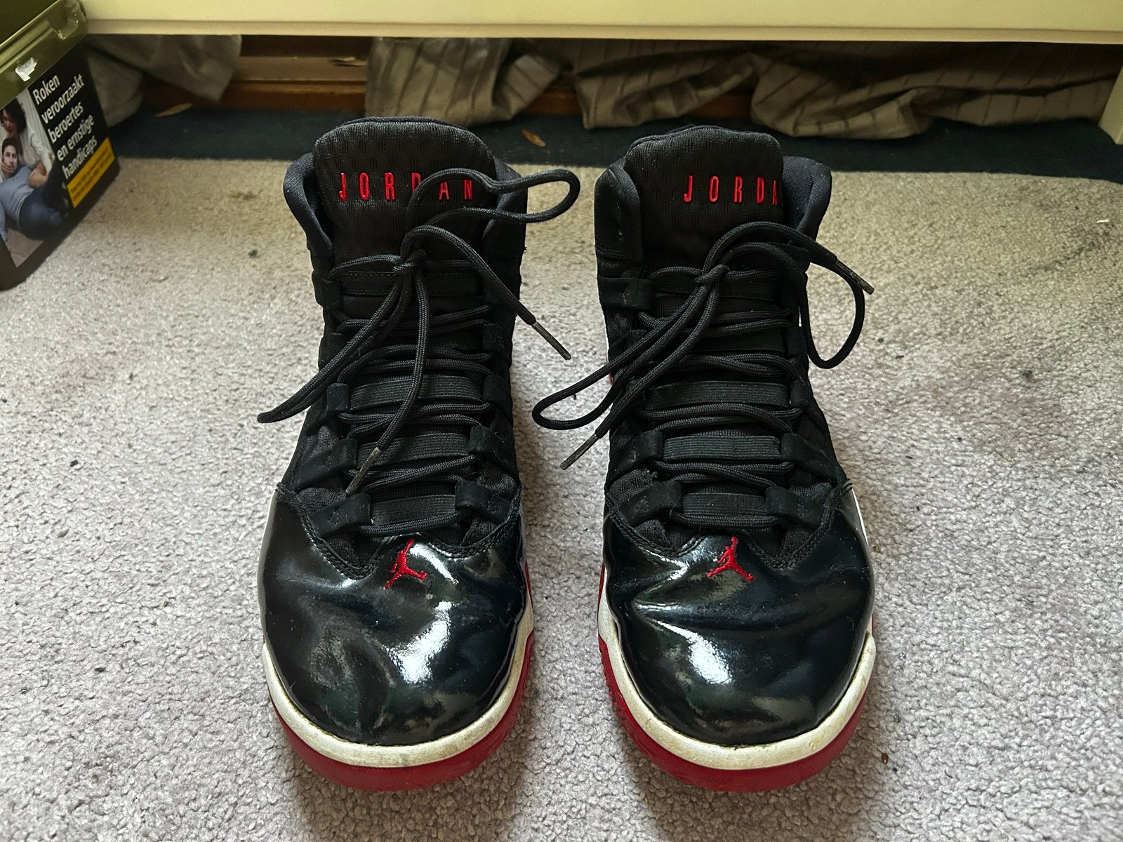 JORDAN MAX AURA Sneakers - Maat 45EU, Kleding | Heren, Ophalen of Verzenden, Gedragen, Zwart, Sneakers of Gympen