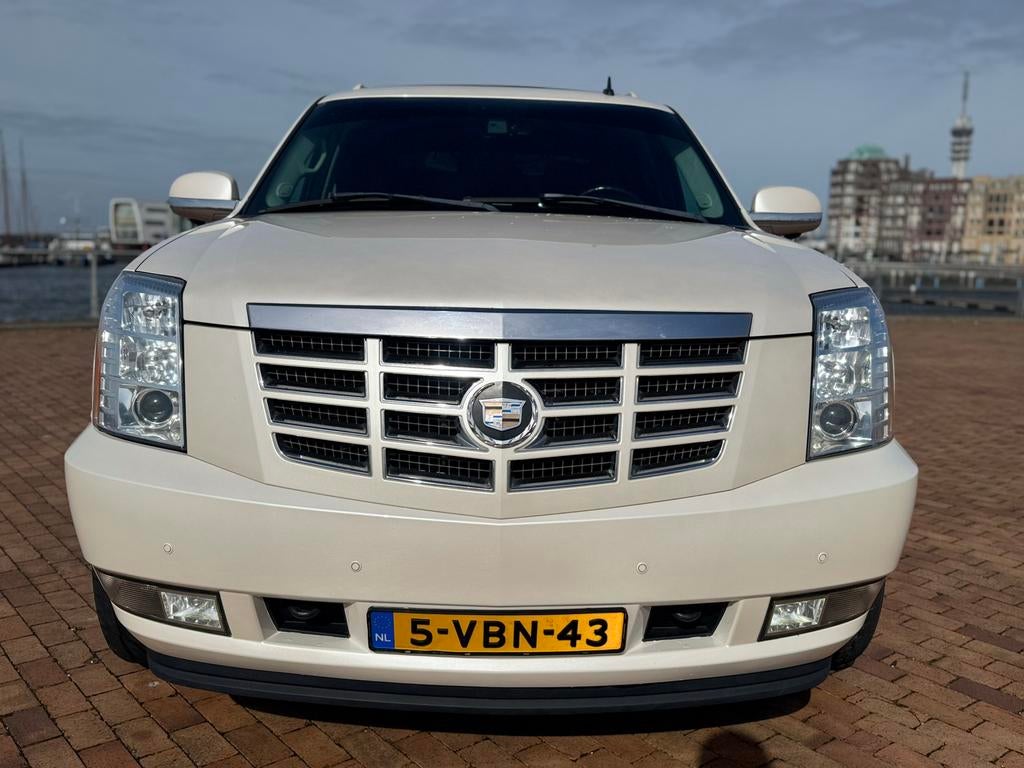 Cadillac Escalade 6.2 GRIJS KENTEKEN MARGE - INRUIL BAKWAGEN, Wit, Leder, Bedrijf, Vierwielaandrijving