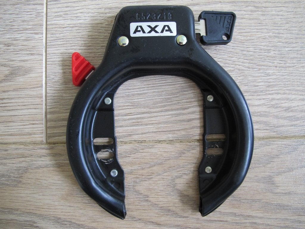 AXA ringslot fietsslot – type 582 / ART-202 – met sleutel, Ophalen of Verzenden, Gebruikt, Ringslot