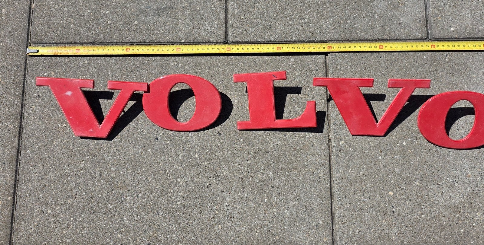 Volvo letters kunststof., Ophalen of Verzenden, Reclamebord