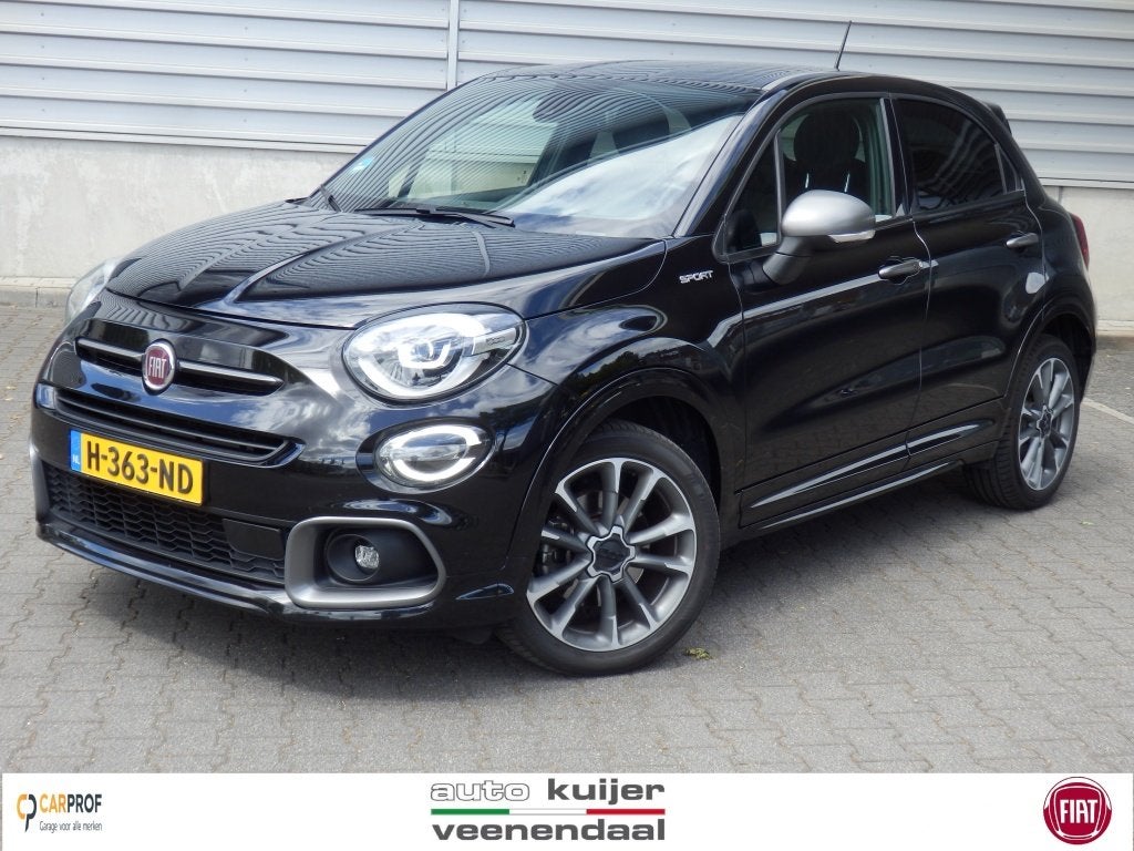 Fiat 500X 150pk | Automaat | Sport | Trekhaak | 100% dealer, Auto's, Fiat, Gebruikt, 4 cilinders, Zwart, Origineel Nederlands