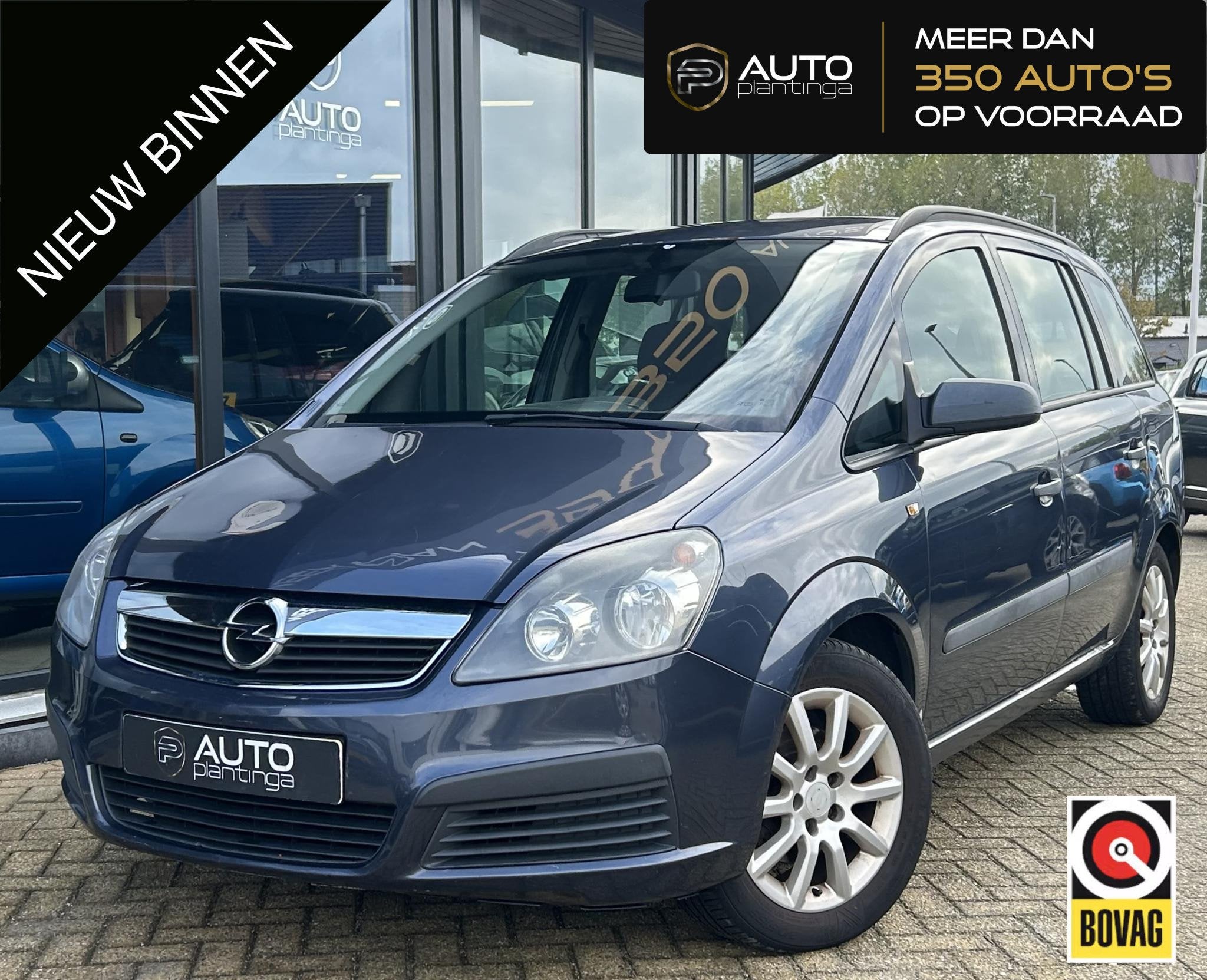 Opel Zafira 1.8 Business 140PK | 7P | 7 Persoons | APK tot 0, Stof, Gebruikt, Zwart, 4 cilinders