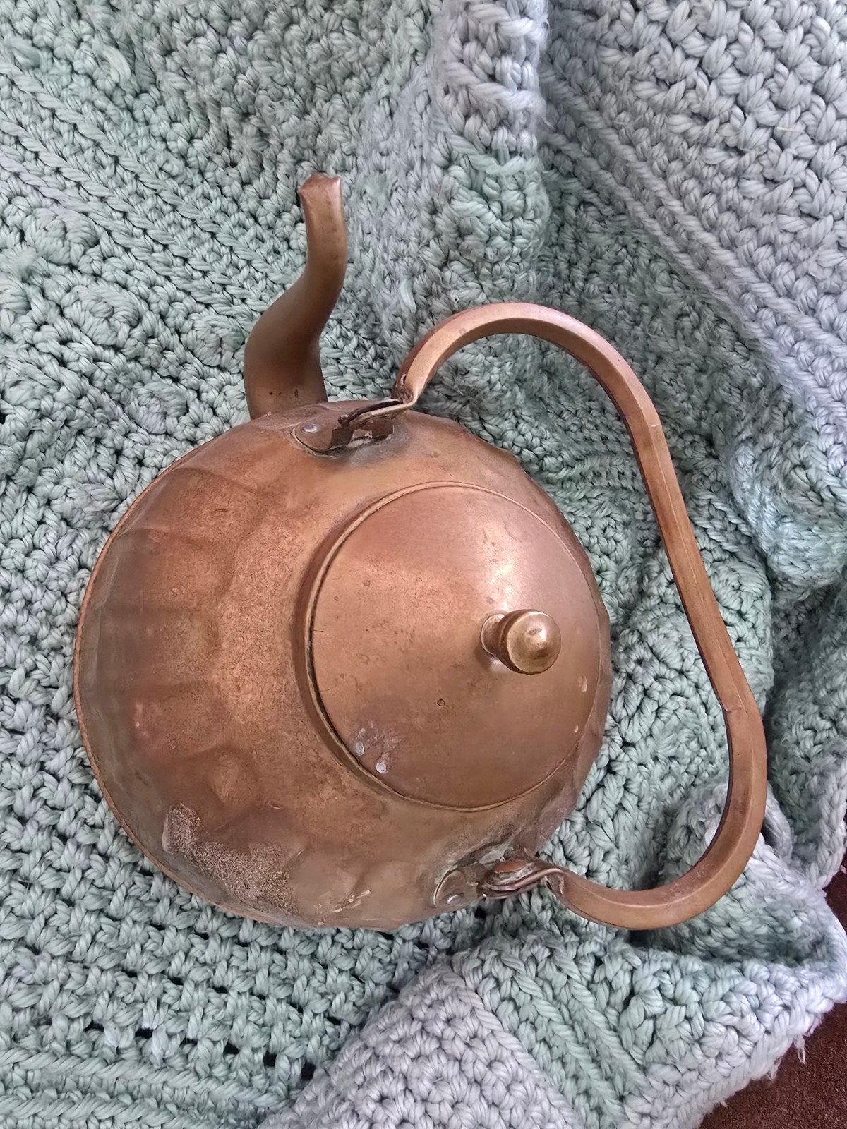 Antieke Koperen Theepot - Jima Merk, Antiek en Kunst, Ophalen of Verzenden