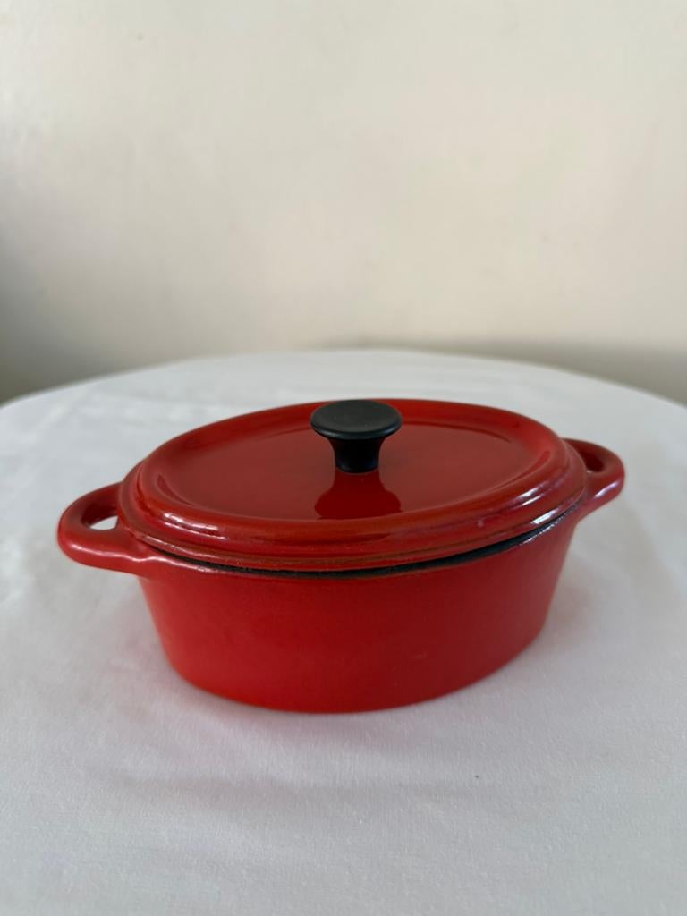 TGFF gietijzer potje, Ophalen of Verzenden, Zo goed als nieuw, Gietijzer, Pot, Bus of Blik