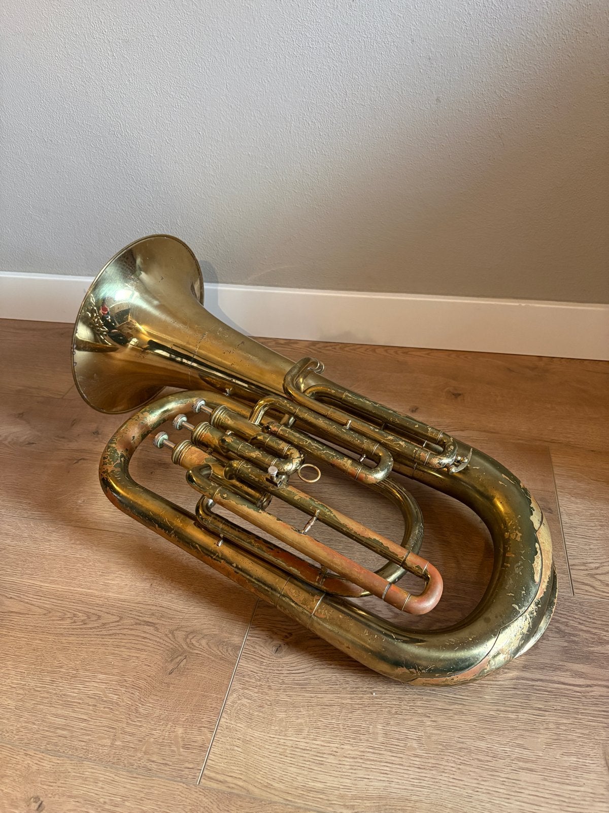 Hsingha euphonium met koffer, Ophalen, Gebruikt, Koperblazer, Met koffer of draagtas