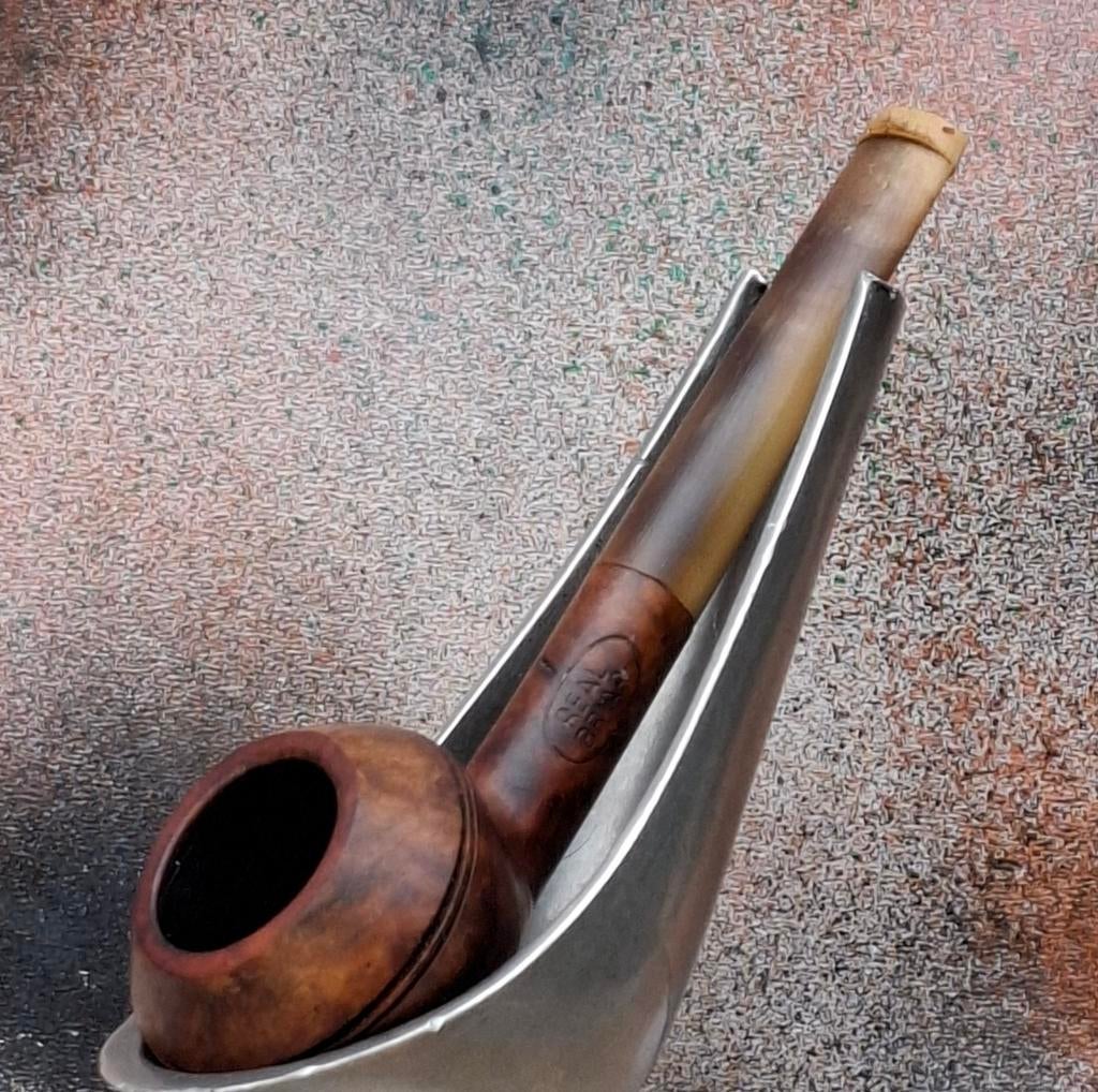 Pijp. REAL BRIAR.  Vintage.  12 cm., Ophalen, Zo goed als nieuw, (Water)pijp