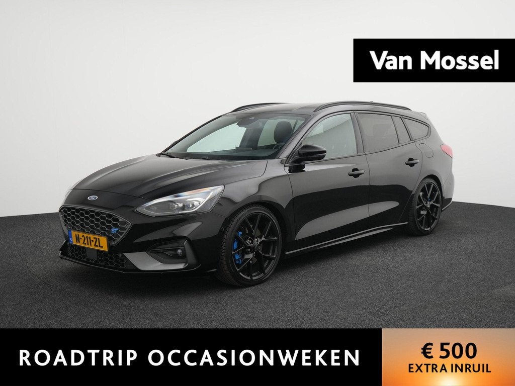 Ford Focus Wagon 2.3 EcoBoost ST-3 280PK Handgeschakeld! | A, Auto's, 12 maanden, Euro 6, 4 cilinders, Leder en Stof