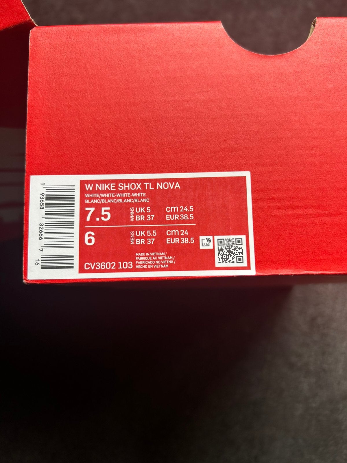 Nike schoenen., Ophalen of Verzenden, Gedragen, Wit, Sneakers of Gympen
