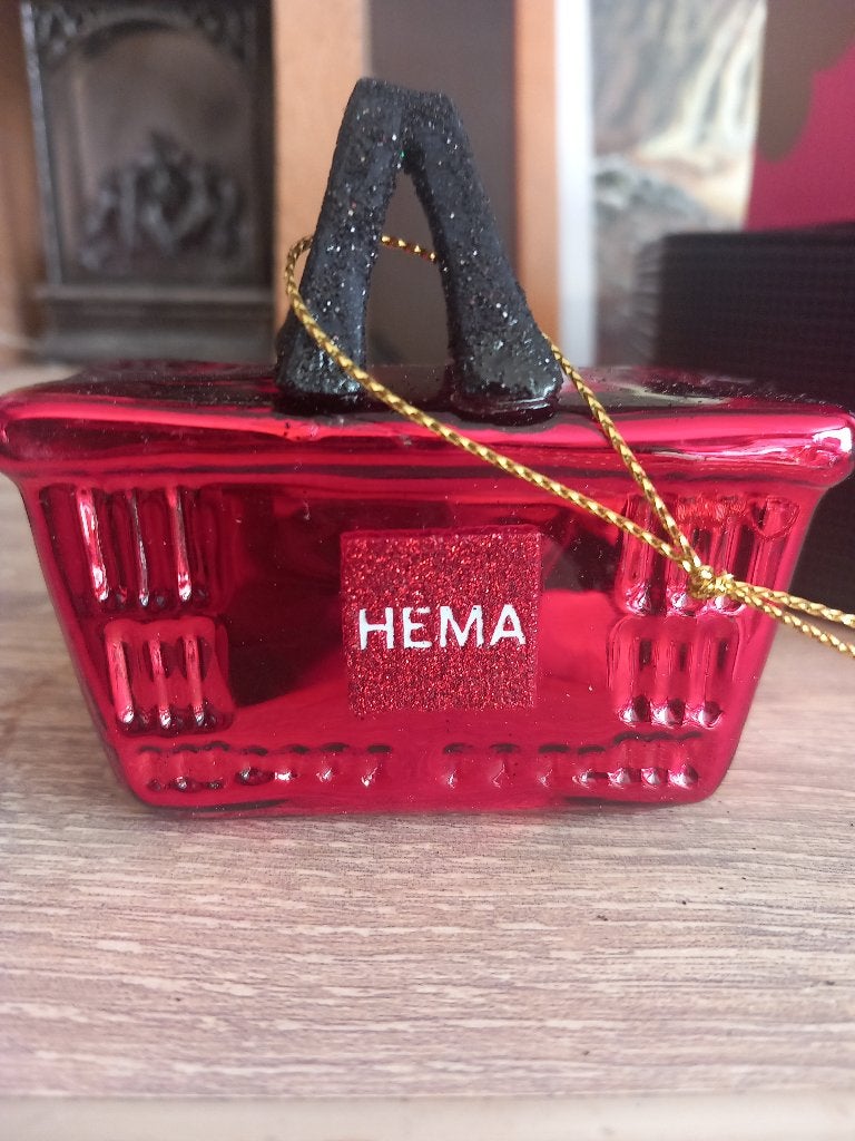 Hema kersthanger/Mandje/Glas, Ophalen of Verzenden, Nieuw