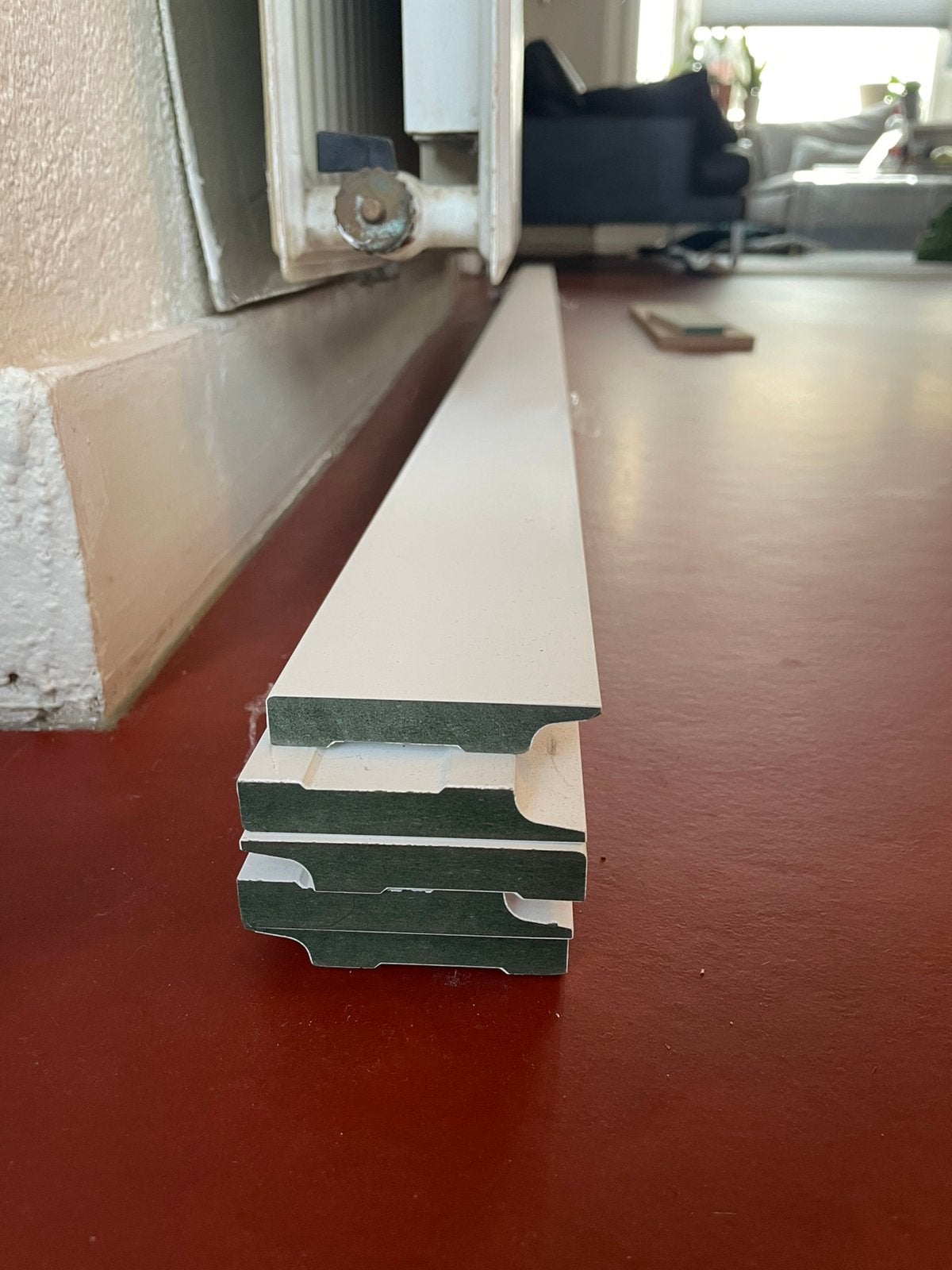 mdf plinten / plafondlijsten, Doe-het-zelf en Verbouw, Plinten en Afwerking, Ophalen, Nieuw, Mdf, 200 tot 250 cm