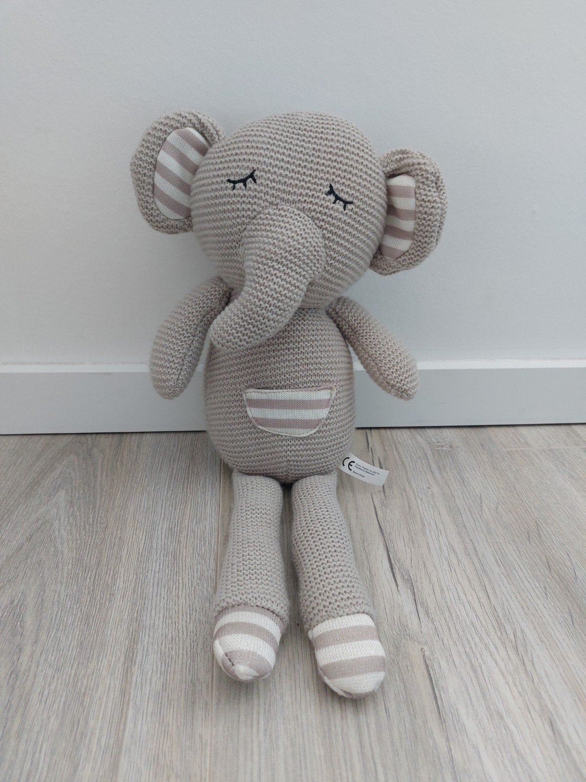 Knuffel olifant Evora kruidvat grijs elephant L2011, Ophalen of Verzenden, Zo goed als nieuw, Olifant