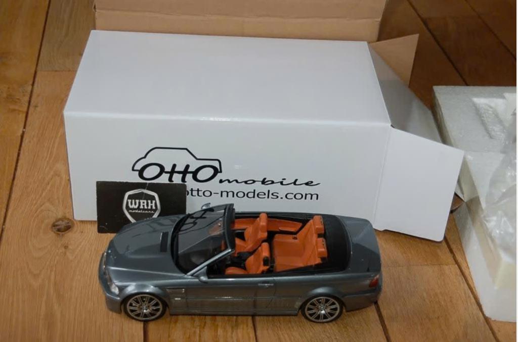 1:18 BMW M3 E46 CABRIO grey Otto mobile OT1006 inbox WRH, Hobby en Vrije tijd, Modelauto's | 1:18, Verzenden, Zo goed als nieuw