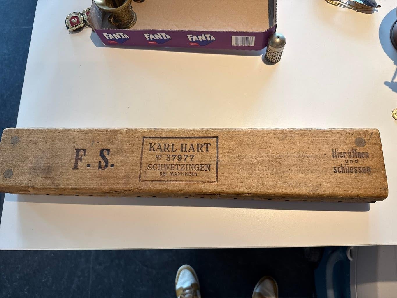 Antieke sigarenmal van Karl Hart, Schwetzingen, Ophalen of Verzenden