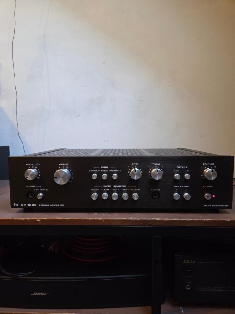 Dual CV1200 versterker 1978, Zo goed als nieuw, Ophalen, Overige merken, Minder dan 60 watt