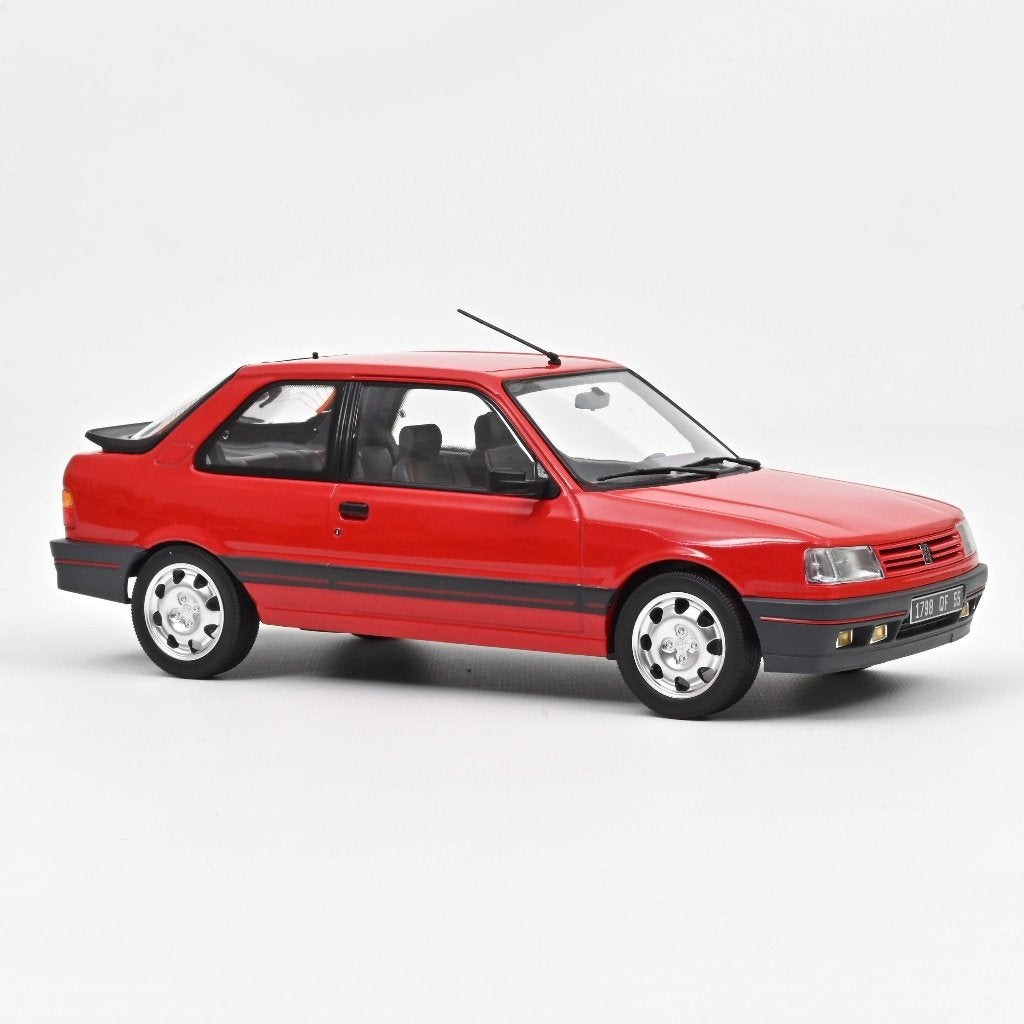Norev 1:18 Peugeot 309 GTi 1987 Vallelunga Red. Levering okt