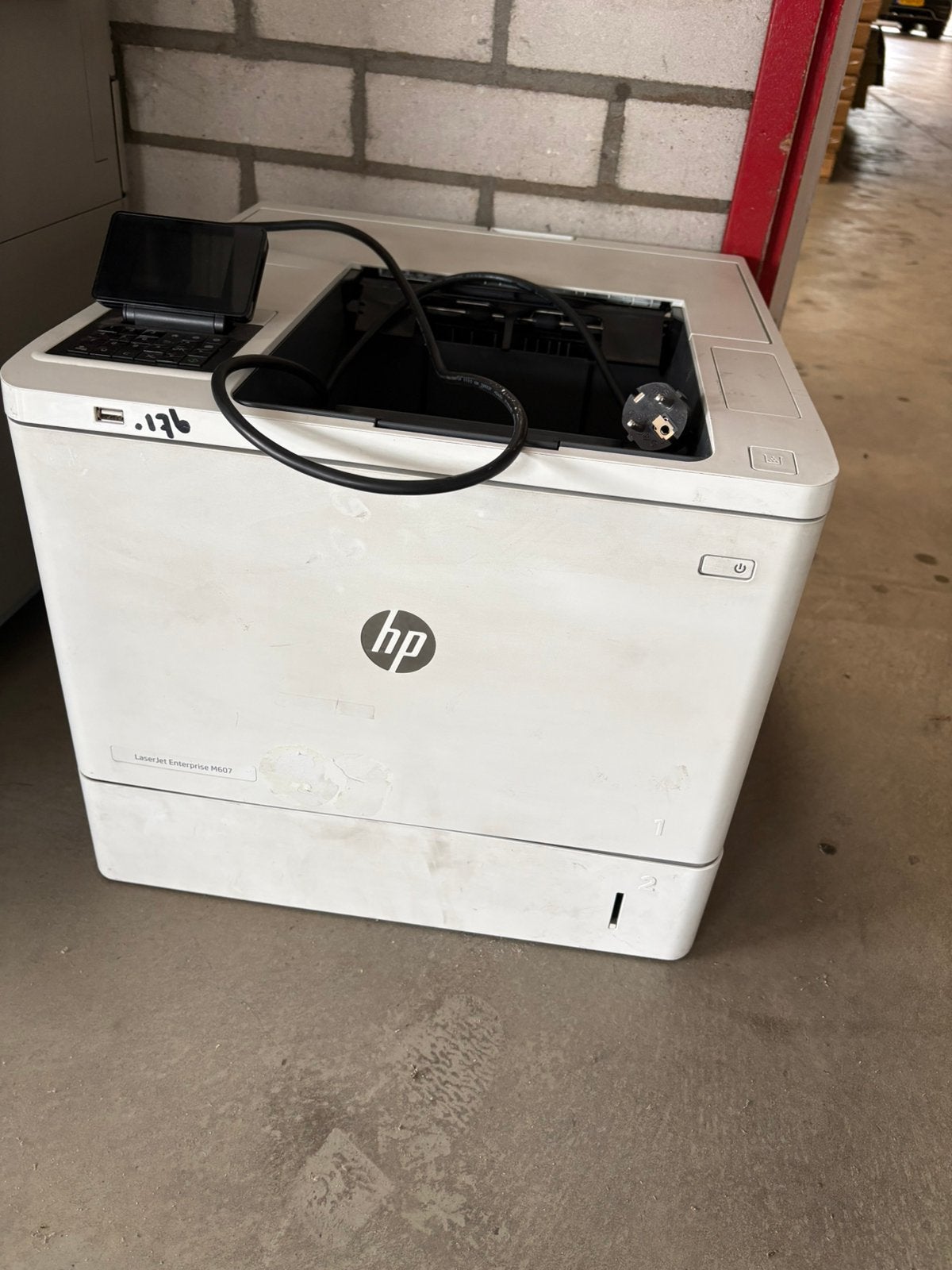HP LaserJet Enterprise M607 Laserprinter, Computers en Software, Printers, Ophalen, Zo goed als nieuw