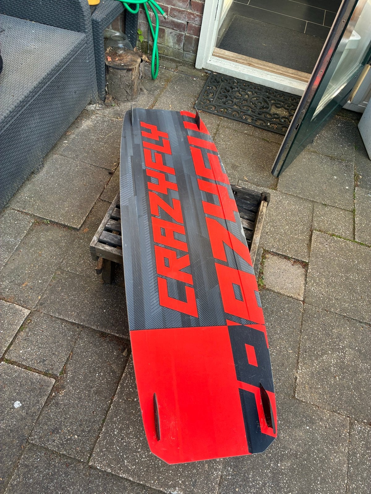 CrazyFly Raptor Extreme Twintip Kiteboard - Gebruikt, Watersport en Boten, Kitesurfen, Gebruikt, Twintip, Overige typen, Ophalen of Verzenden