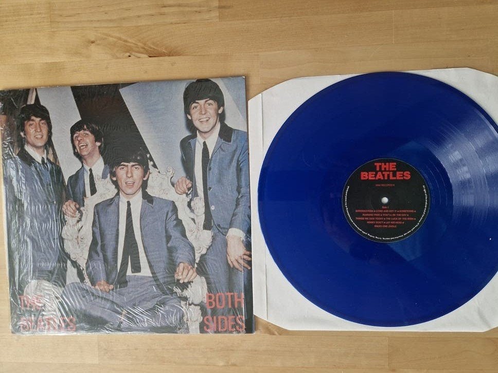 The Beatles - Both Sides (Blauw Vinyl, Bootleg), LP, Limited edition, Pop, Ophalen of Verzenden