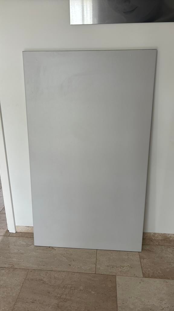 Buroblad 135x80x3, Huis en Inrichting, Ophalen, 135 cm, Zo goed als nieuw, Grijs