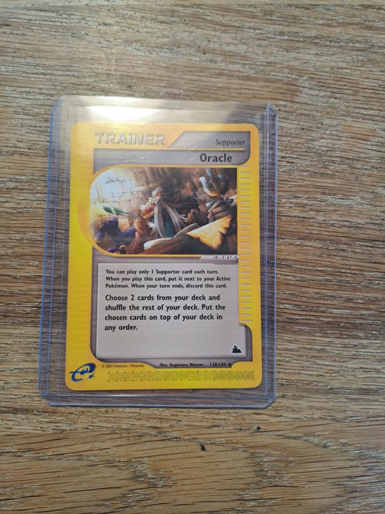 Oracle Pokémon Kaart 138/144 - Skyridge Set, Verzenden