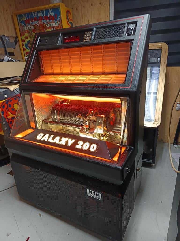 Zeldzame vinyl jukebox galaxy200, Verzamelen, Ophalen of Verzenden, 1970 tot heden, Overige merken