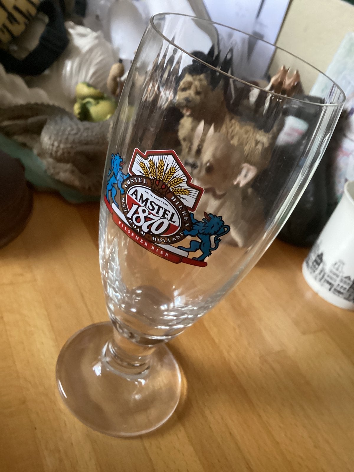 Amstel kristalglas, Ophalen of Verzenden, Zo goed als nieuw, Amstel