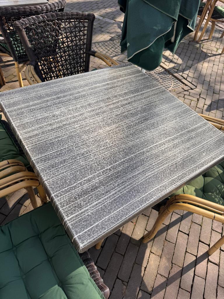 Verschillende terrastafels te koop, Ophalen, Gebruikt, Vierkant