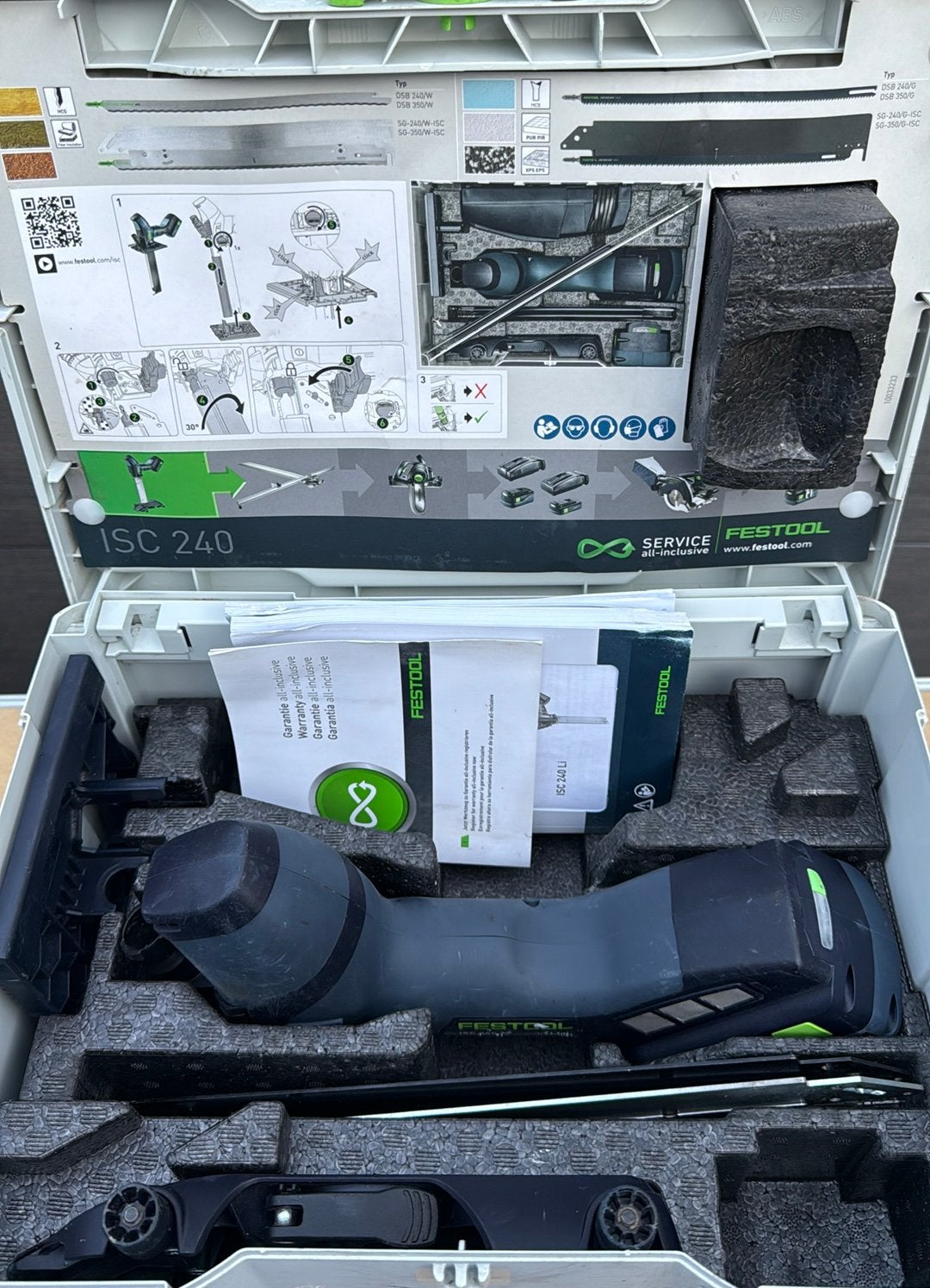 FESTOOL ISC 240 EB ISOLATIEZAAG, Doe-het-zelf en Verbouw, Gereedschap | Zaagmachines, 70 mm of meer, Overige typen, Ophalen of Verzenden