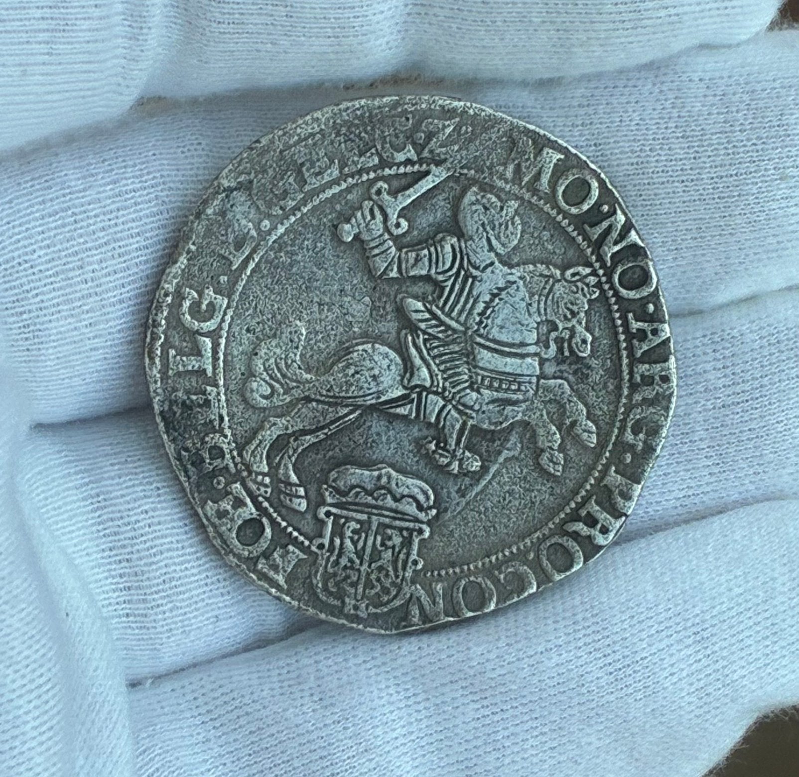 Zilveren Rijder 1668 Gelderland oud type, Delmonte 1009b-c, Postzegels en Munten, Munten | Nederland, Ophalen of Verzenden, Vóór koninkrijk