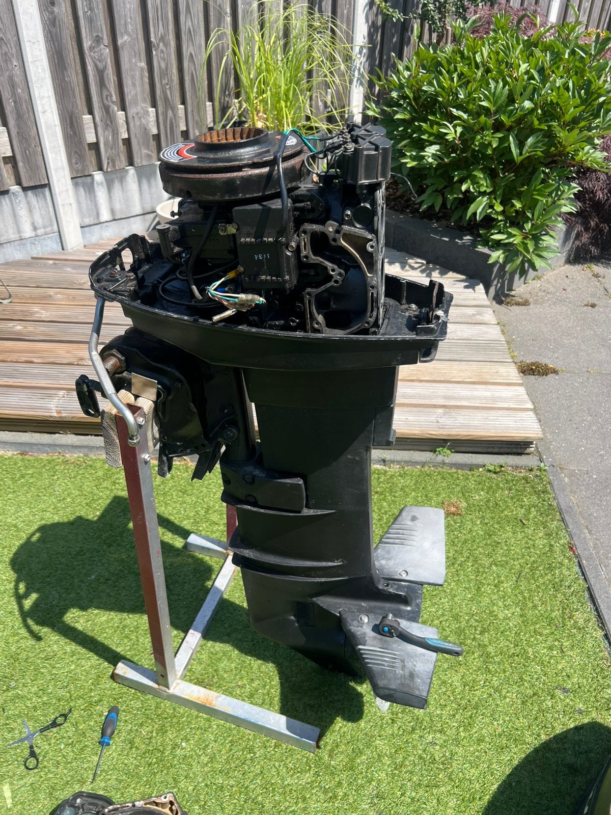 Mercury 25pk 2takt 2004 voor onderdelen! alles mag eraf!, Ophalen of Verzenden, Zo goed als nieuw, Motor en Techniek, Motorboot