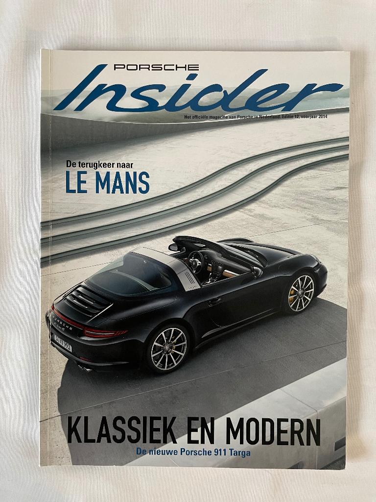 Porsche Insider Magazine – Editie 12 | Voorjaar 2014, Ophalen of Verzenden, Zo goed als nieuw, Porsche