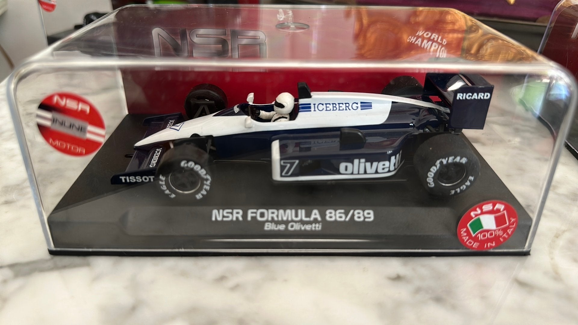 Nsr f1 86/89 blue olivetti, Kinderen en Baby's, Speelgoed | Racebanen, Ophalen of Verzenden, Nieuw, Elektrisch, Overige merken