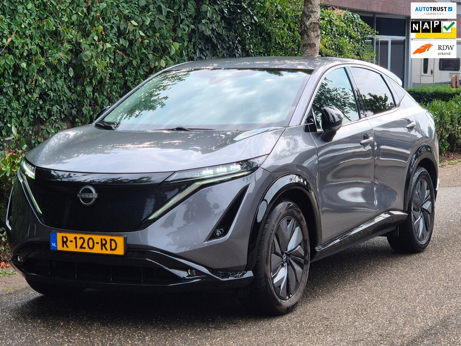 Nissan Ariya Advance 66 kWh SOH 98% volle optielijst 360* ca, Auto's, Dealer onderhouden, Gebruikt, Leder en Stof, 401 km