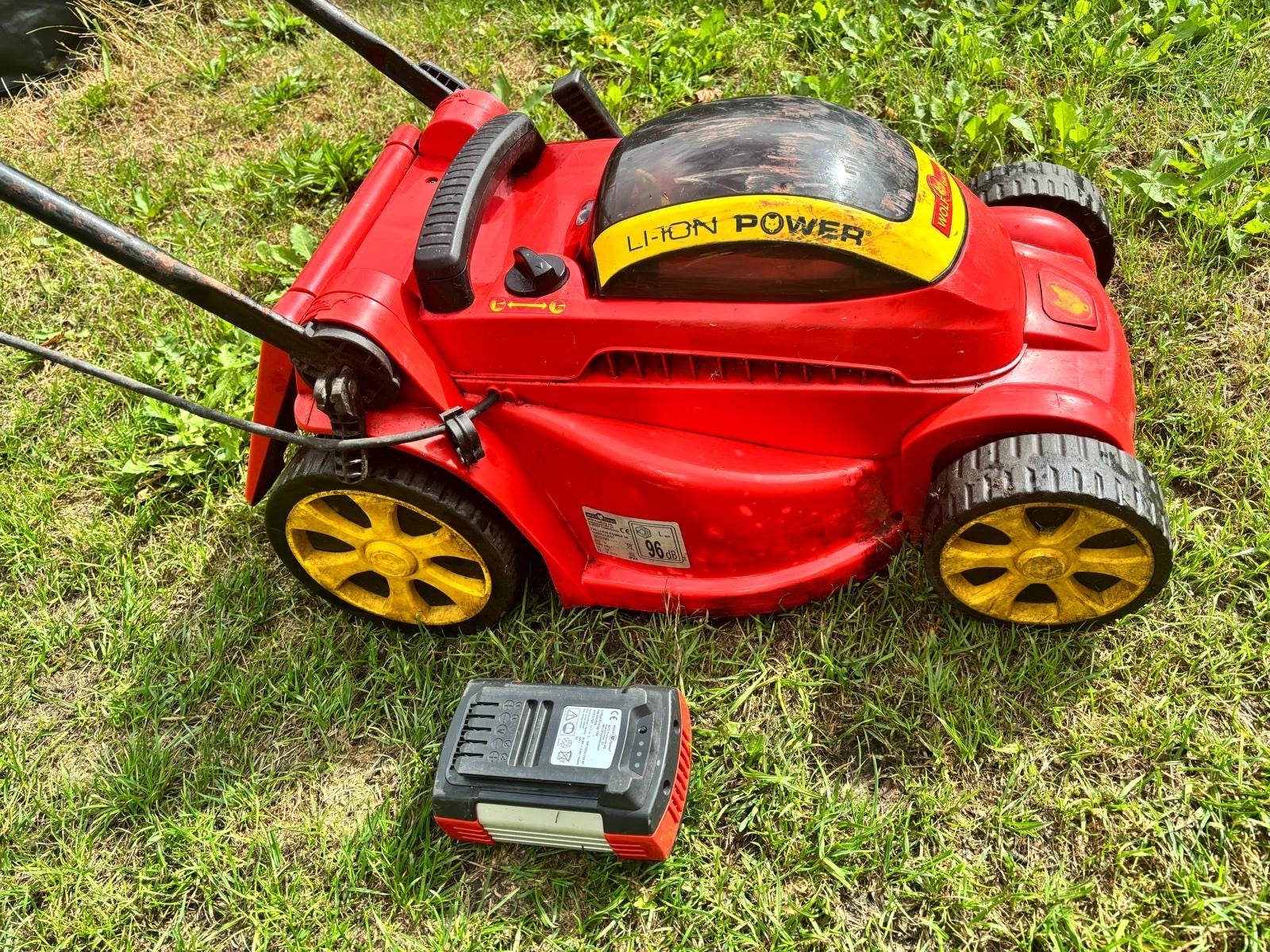Wolf-Garten Li-ion Power 34 Accu Grasmaaier, Ophalen, Cirkelmaaier, Gebruikt, Accu-grasmaaier