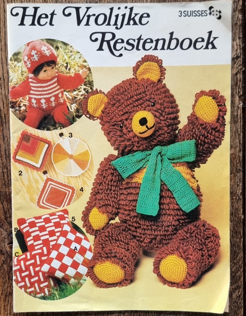 Het vrolijke restenboek - jaren 70 - 3 Suisses - IGST, Breien en Haken, Ophalen of Verzenden, Zo goed als nieuw, 3 Suisses