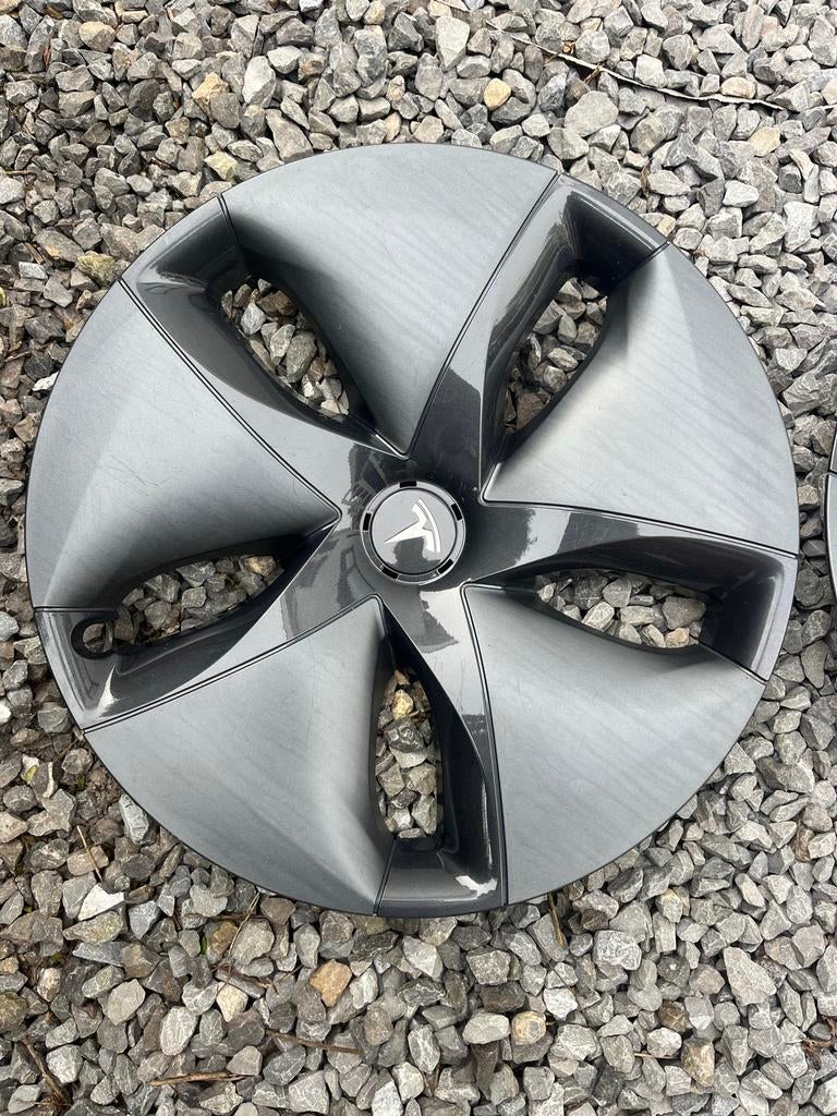 Tesla Model 3 Aero wieldoppen (set van 4), Auto diversen, Wieldoppen, Ophalen, Gebruikt