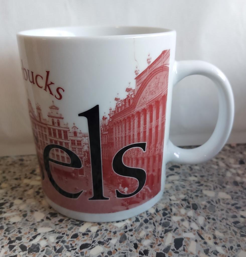 Starbucks Coffee mug beker mok Brussels Collector Series, Ophalen of Verzenden, Zo goed als nieuw, Overige stijlen, Kop(pen) en/of Schotel(s)