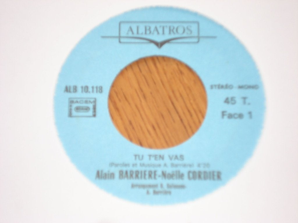 Alain Barriere   Tu ten Vas       Orgineel, Cd's en Dvd's, Originele persing, Ophalen of Verzenden, Zo goed als nieuw, Pop